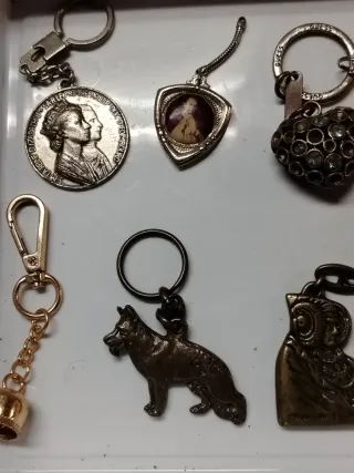 10 Llaveros Vintage Variados