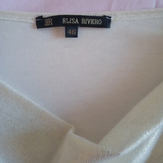 Jersey blanco brillante