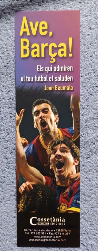 Punto de libro Ave, Barça! Joan Beumala