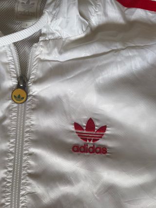 Adidas chaqueta blanca vintage sportswear