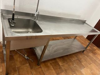 Fregadero industrial acero inoxidable