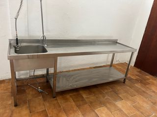 Fregadero industrial acero inoxidable