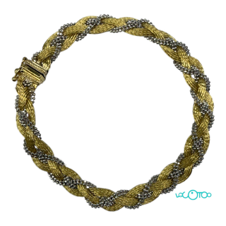 Pulsera Oro 18k Trenzada