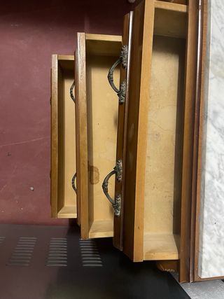 Cajonera Madera con Mármol