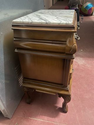 Cajonera Madera con Mármol