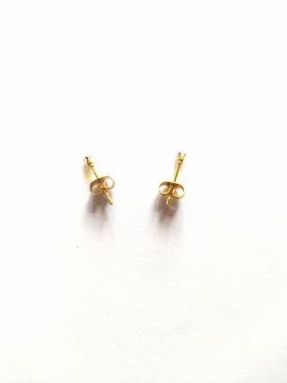 Pendientes circonitas cúbicas dorados