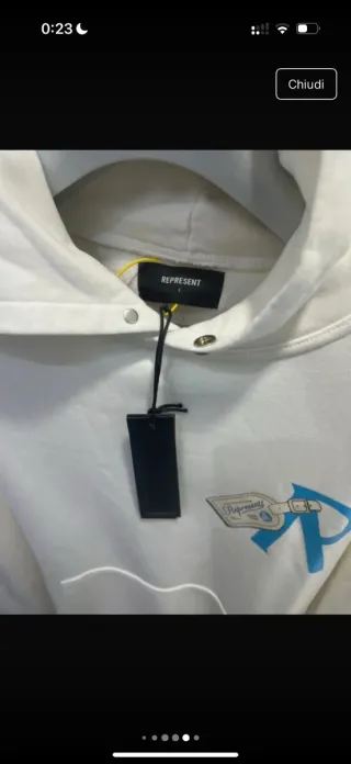 Sudadera Represent Blanca