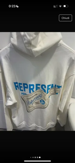Sudadera Represent Blanca