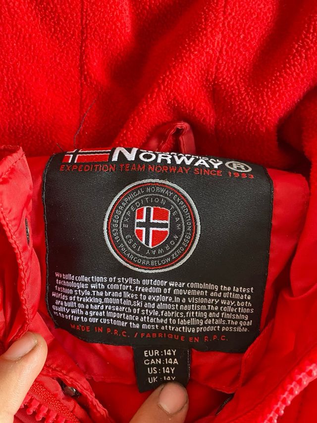 Chaqueta Geographical Norway Roja