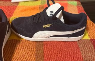 Zapatillas Puma Azul Marino y Blanco