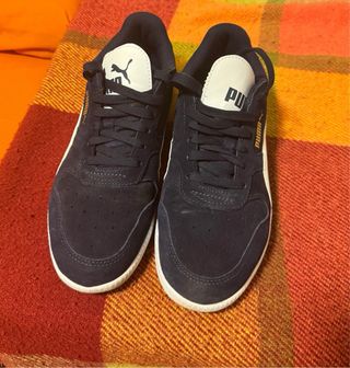 Zapatillas Puma Azul Marino y Blanco
