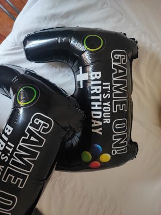 Globos de Mando Videojuego Feliz Cumpleaños