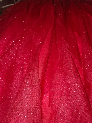Vestido Navidad Reno Tulle Rojo