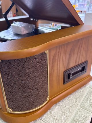 INOVALLEY RETRO Tocadiscos Radio CD