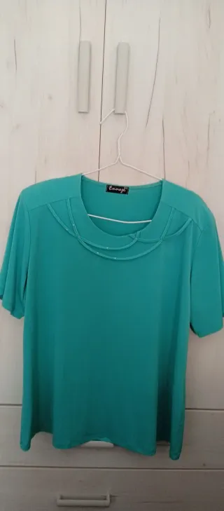 Camiseta Ennagi Talla Única Verde Azulado