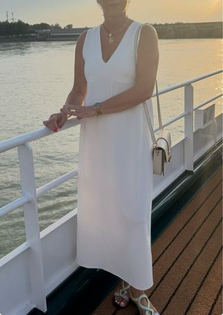 Vestido Zara Blanco