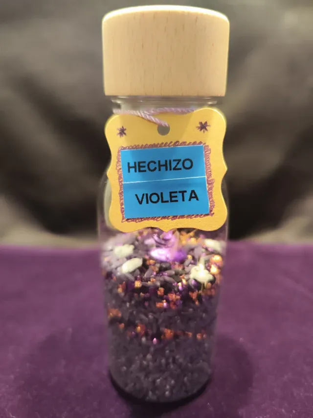 Botella sensorial Hechizo violeta