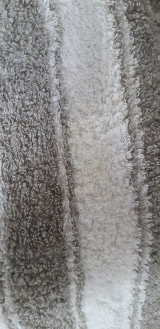 Accappatoio Frette a righe grigio e bianco