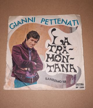 Vinile 45 giri Gianni Pettenati La Tramontana