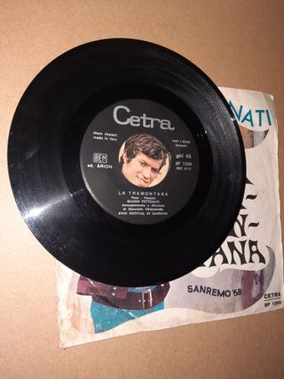 Vinile 45 giri Gianni Pettenati La Tramontana