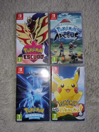 Pack 4 Juegos Pokémon Nintendo Switch