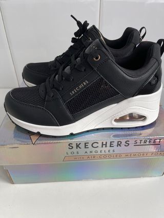 Skechers Zapatillas Negras Mujer