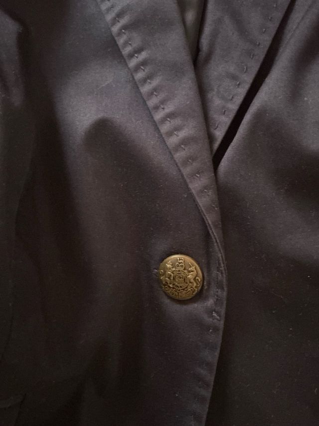 Chaqueta blazer Precchio azul marino vintage