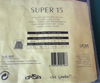 Medias Pantys OMSA (8 Pares) TG-IV