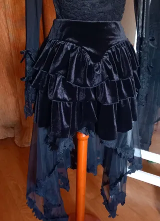 Disfraz Gótico-Burlesque Negro Talla XS/S