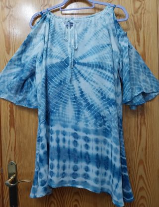 Conjunto Bañador y Túnica Azul Talla XL