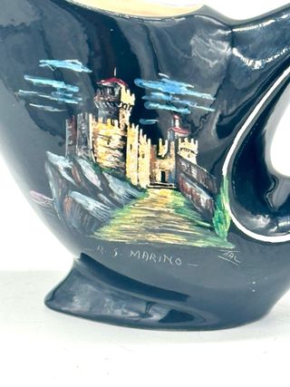 Brocca vintage Ceramica Titano San Marino dipinta a mano anni ’50