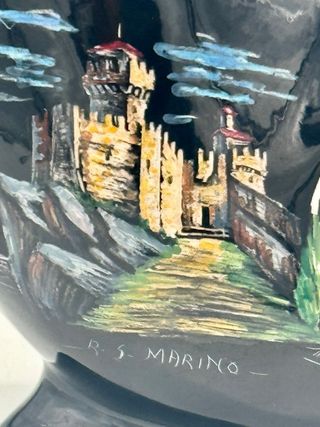 Brocca vintage Ceramica Titano San Marino dipinta a mano anni ’50