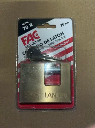 Candado FAC 70 R Latón Rectangular 70mm