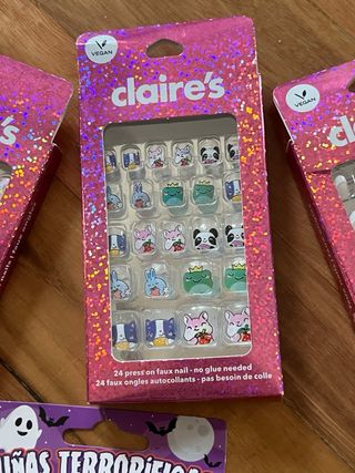 Lote 4 cajas uñas postizas Claire's
