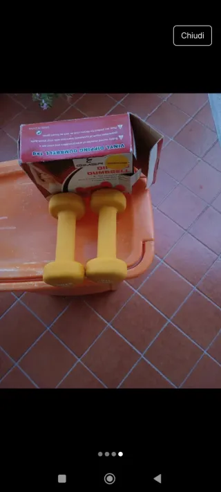 Coppia Manubri Gimer 1kg vintage