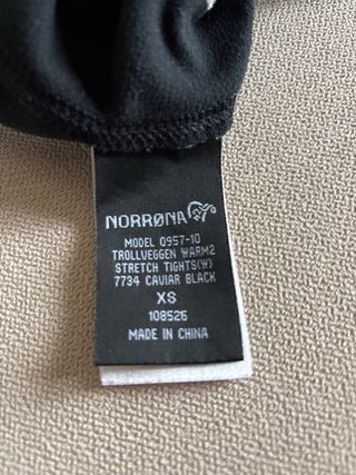 Mallas Norrona Mujer Negras Mod Trollveggen Warm2