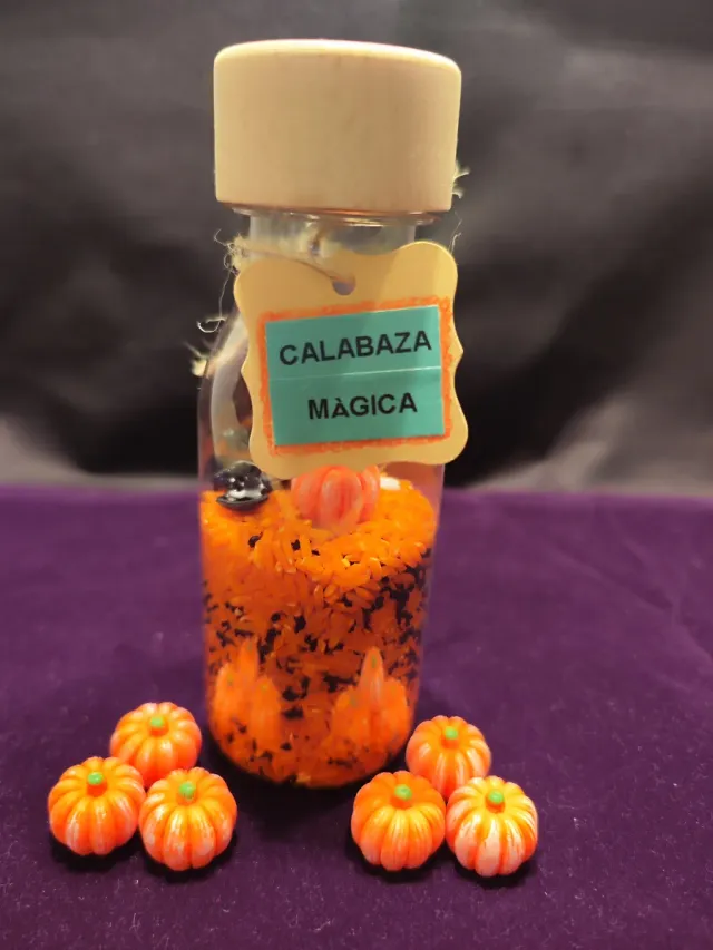 Botella sensorial Calabaza Mágica