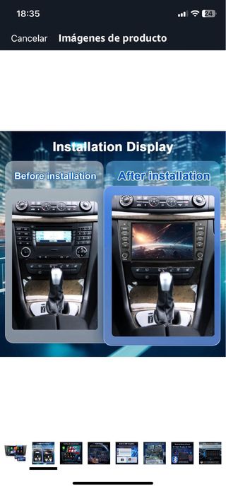 Pantalla Android CarPlay Mercedes Benz
