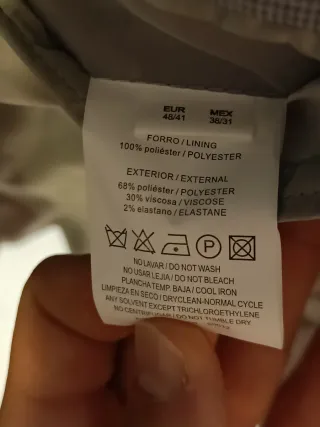 Traje azul claro PURO EGO -Nuevo- Talla M