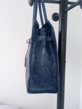 Bolso vintage piel avestruz The Genuine Leather