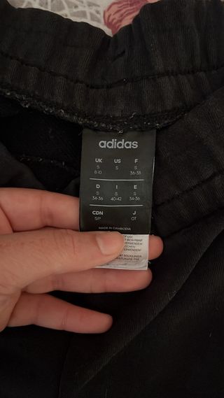 Pantalón Adidas Negro Rayas Blancas