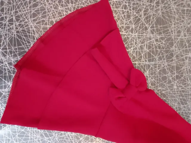 Abito Rosso Taglia 3XL con Fiocchi