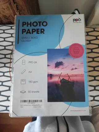 Papel Fotográfico PPD Glossy A4 180gsm 50 hojas
