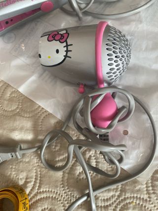Secador y Planchas Mini Hello Kitty