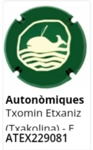 Placa de Cava Txomin Etxaniz
