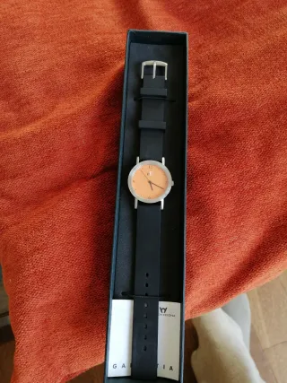 Reloj Watch Celona Naranja y Negro
