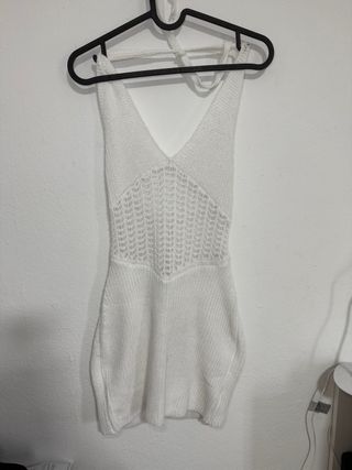 Vestido blanco de punto Shein