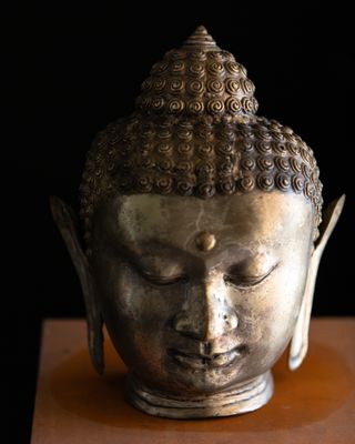 Cabeza de Buda Bronce Fundido