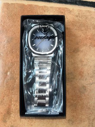 Reloj Poedagar Plateado Hombre Nuevo