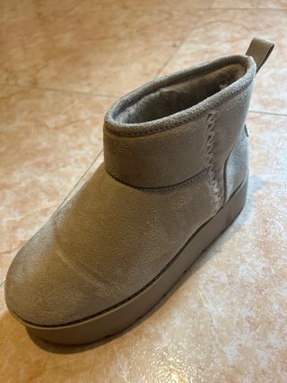 Botas Pull&Bear Beige Talla 37